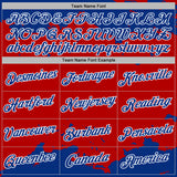 Custom Stitched Red Royal-White 3D Pattern Design Fragment Sports Pullover Sweatshirt Hoodie