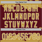 Custom Stitched Burgundy Old Gold-White 3D Pattern Design Fragment Sports Pullover Sweatshirt Hoodie