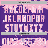 Custom Stitched Purple Light Pink-White 3D Pattern Design Fragment Sports Pullover Sweatshirt Hoodie