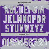 Custom Stitched Purple Gray-White 3D Pattern Design Fragment Sports Pullover Sweatshirt Hoodie