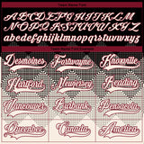 Custom Black Cream-Crimson 3D Pattern Gradient Square Shapes Hockey Lace Neck Jersey