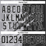 Custom Black Gray-White 3D Pattern Gradient Fashion Scratch Hockey Lace Neck Jersey