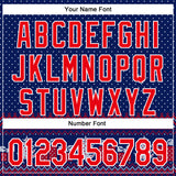 Custom Stitched Royal Red-White 3D Christmas Ugly Sweater Sports Pullover Sweatshirt Hoodie