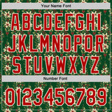 Custom Stitched Green Red-Cream 3D Christmas Floral Sports Pullover Sweatshirt Hoodie