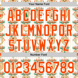 Custom Stitched White Orange-White 3D Christmas Sports Pullover Sweatshirt Hoodie