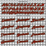 Custom Stitched White Red-Green 3D Christmas Floral Plaid Sports Pullover Sweatshirt Hoodie