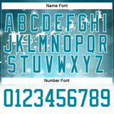 Custom Teal Teal-White 3D Christmas Reindeer Hockey Lace Neck Jersey