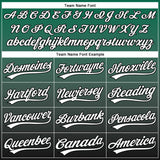 Custom Stitched Kelly Green White-Black 3D Pattern Design Abstract Shape Sports Pullover Sweatshirt Hoodie