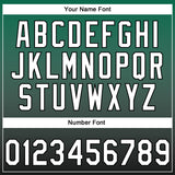 Custom Stitched Kelly Green White-Black 3D Pattern Design Abstract Shape Sports Pullover Sweatshirt Hoodie