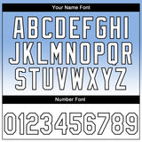 Custom Stitched Light Blue White-Black 3D Pattern Design Abstract Shape Sports Pullover Sweatshirt Hoodie