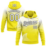 Custom Stitched Light Yellow White-Black 3D Pattern Design Geometrico Graph Sports Pullover Sweatshirt Hoodie
