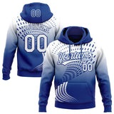 Custom Stitched Royal White-Royal 3D Pattern Design Geometrico Graph Sports Pullover Sweatshirt Hoodie