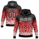 Custom Stitched Red Black-White 3D Pattern Design Geometrico Graph Sports Pullover Sweatshirt Hoodie