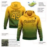 Custom Stitched Green Gold-Black 3D Pattern Design Geometrico Graph Sports Pullover Sweatshirt Hoodie