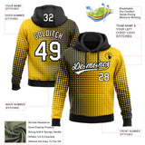 Custom Stitched Gold White-Black 3D Pattern Design Geometrico Graph Sports Pullover Sweatshirt Hoodie