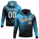 Custom Stitched Sky Blue White-Black 3D Pattern Design Abstract Shape Sports Pullover Sweatshirt Hoodie