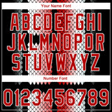 Custom Stitched Black Red-White 3D Pattern Design Geometrico Graph Sports Pullover Sweatshirt Hoodie