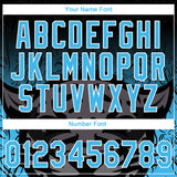 Custom Stitched Black Sky Blue-White 3D Pattern Design Leopardo Sports Pullover Sweatshirt Hoodie