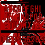 Custom Stitched White Red-Black 3D Pattern Design Wolf Sports Pullover Sweatshirt Hoodie