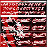 Custom Stitched Black White-Red 3D Pattern Design Wolf Sports Pullover Sweatshirt Hoodie