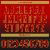 Custom Stitched Black Red-Old Gold 3D Pattern Design Leopardo Sports Pullover Sweatshirt Hoodie