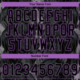 Custom Stitched Black Black-Medium Purple 3D Pattern Design Leopardo Sports Pullover Sweatshirt Hoodie