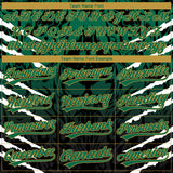 Custom Stitched Black Kelly Green-Old Gold 3D Pattern Design Leopardo Sports Pullover Sweatshirt Hoodie