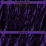 Custom Stitched Black Black-Purple 3D Pattern Design Leopardo Sports Pullover Sweatshirt Hoodie