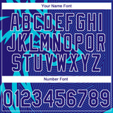 Custom Stitched Lakes Blue Dark Purple-White 3D Pattern Design Wolf Sports Pullover Sweatshirt Hoodie