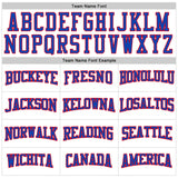 Custom White Thunder Blue-Fire Red 3D Pattern Design Game Day Stripe Sports Pullover Sweatshirt Hoodie