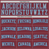 Custom Burgundy Gray-Blue 3D Pattern Design Game Day Colorado Inspired Sports Pullover Sweatshirt Hoodie