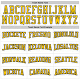 Custom White Yellow-Navy 3D Pattern Design Game Day Nashville Inspired Sports Pullover Sweatshirt Hoodie