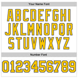 Custom White Yellow-Navy 3D Pattern Design Game Day Nashville Inspired Sports Pullover Sweatshirt Hoodie