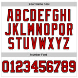 Custom White Red-Black 3D Pattern Design Game Day New Jersey Inspired Sports Pullover Sweatshirt Hoodie