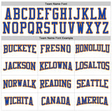 Custom White Thunder Blue-Bay Orange 3D Pattern Design Game Day New York Inspired Sports Pullover Sweatshirt Hoodie