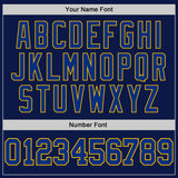 Custom Navy Royal-Gold 3D Pattern Design Game Day St.Louis Inspired Sports Pullover Sweatshirt Hoodie