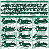 Custom White Kelly Green-Black 3D Pattern Curve Lines Hockey Lace Neck Jersey