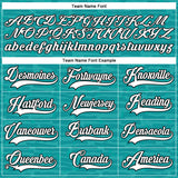 Custom Teal White-Black 3D Pattern Fragment Art Hockey Lace Neck Jersey