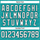 Custom Teal White-Black 3D Pattern Fragment Art Hockey Lace Neck Jersey