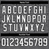 Custom Steel Gray White-Black 3D Pattern Fragment Art Hockey Lace Neck Jersey