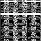 Custom Black Gray-White 3D Pattern Abstract Shape Hockey Lace Neck Jersey