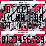 Custom Black Red-White 3D Pattern Cyber Mecha E-sport Hockey Jersey