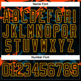 Custom Black Brown Yellow Orange Blue-White 3D Pattern Cyber Mecha E-sport Hockey Jersey