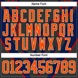 Custom Black Orange Gold Blue Cream-White 3D Pattern Cyber Mecha E-sport Hockey Jersey