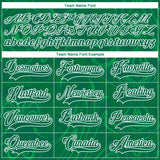Custom Kelly Green White 3D Splash Art Hockey Lace Neck Jersey