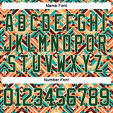 Custom Green Cream 3D Pattern Native Americans Tribal Indigenous People Hockey Lace Neck Jersey