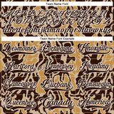 Custom Camo Brown-White 3D Camouflage Hockey Lace Neck Jersey