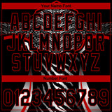 Custom Stitched Black Red-White 3D Pattern Design E-sports Pullover Sweatshirt Hoodie