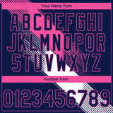 Custom Stitched Navy Pink-White 3D Pattern Design E-sports Pullover Sweatshirt Hoodie