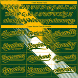 Custom Stitched Green Gold-White 3D Pattern Design E-sports Pullover Sweatshirt Hoodie